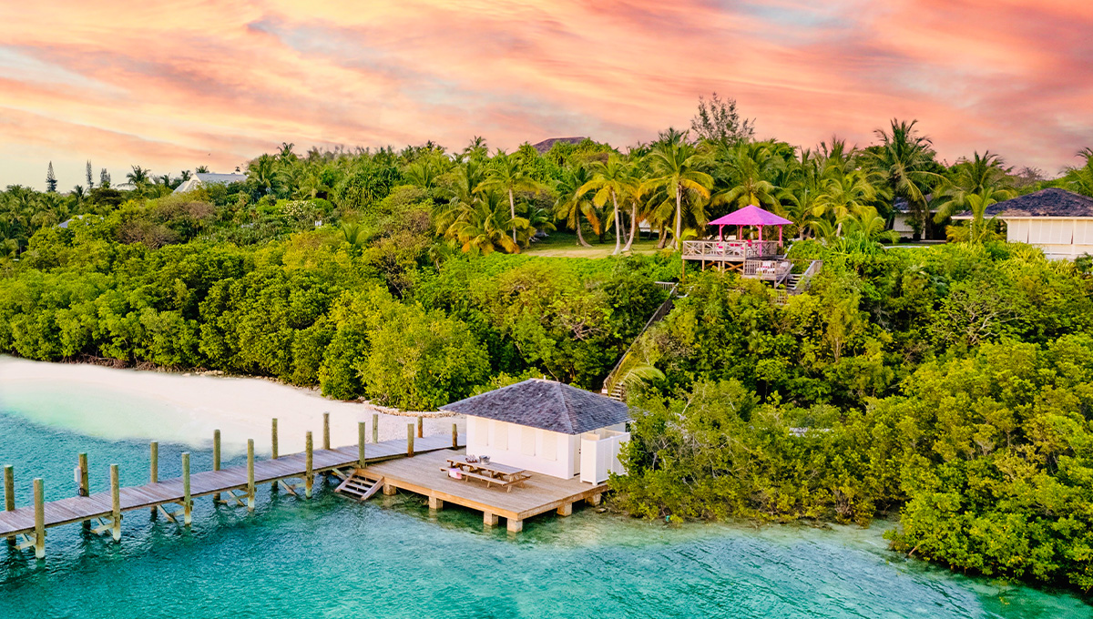 luxury getaways private island holidays Bahamas ocean front villa