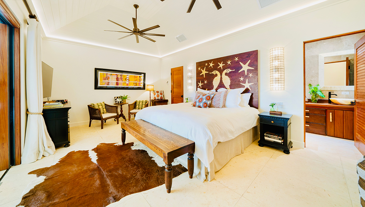 Luxury private villa rental vacation Bahamas bedrooms